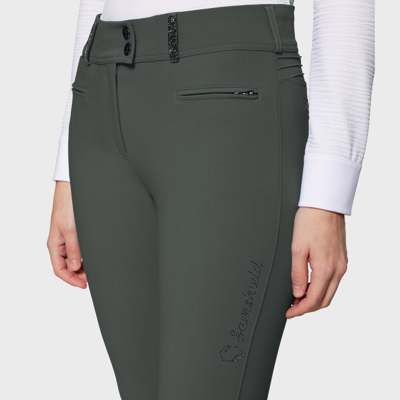 Samshield CLARA Premium High-Waist Fullgrip - Forest green