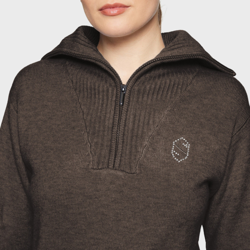 Samshield Genser SUZANNE pull over - Mocha brun